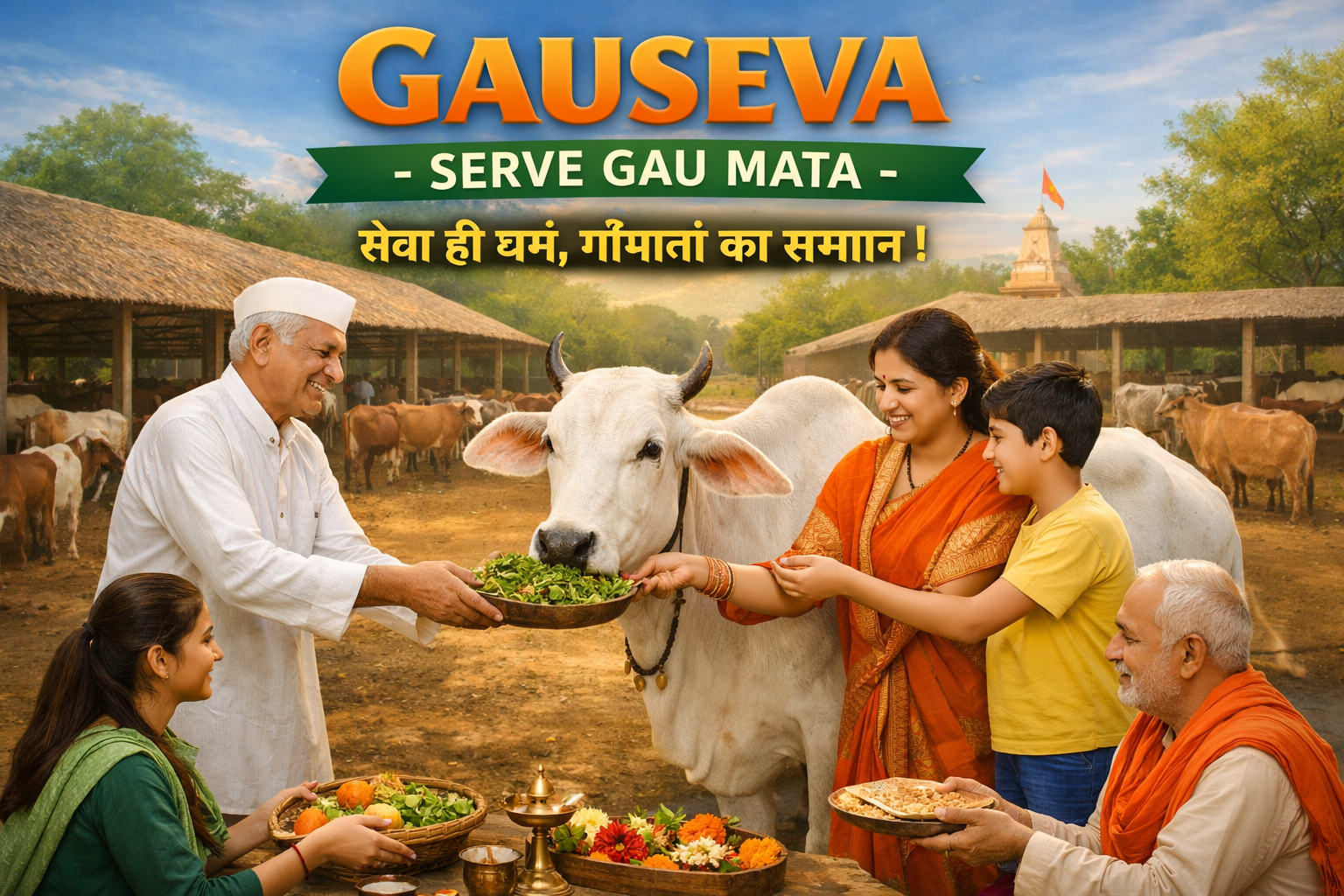 Daily Gau Seva  Feed and Medical Support for Stray Cows