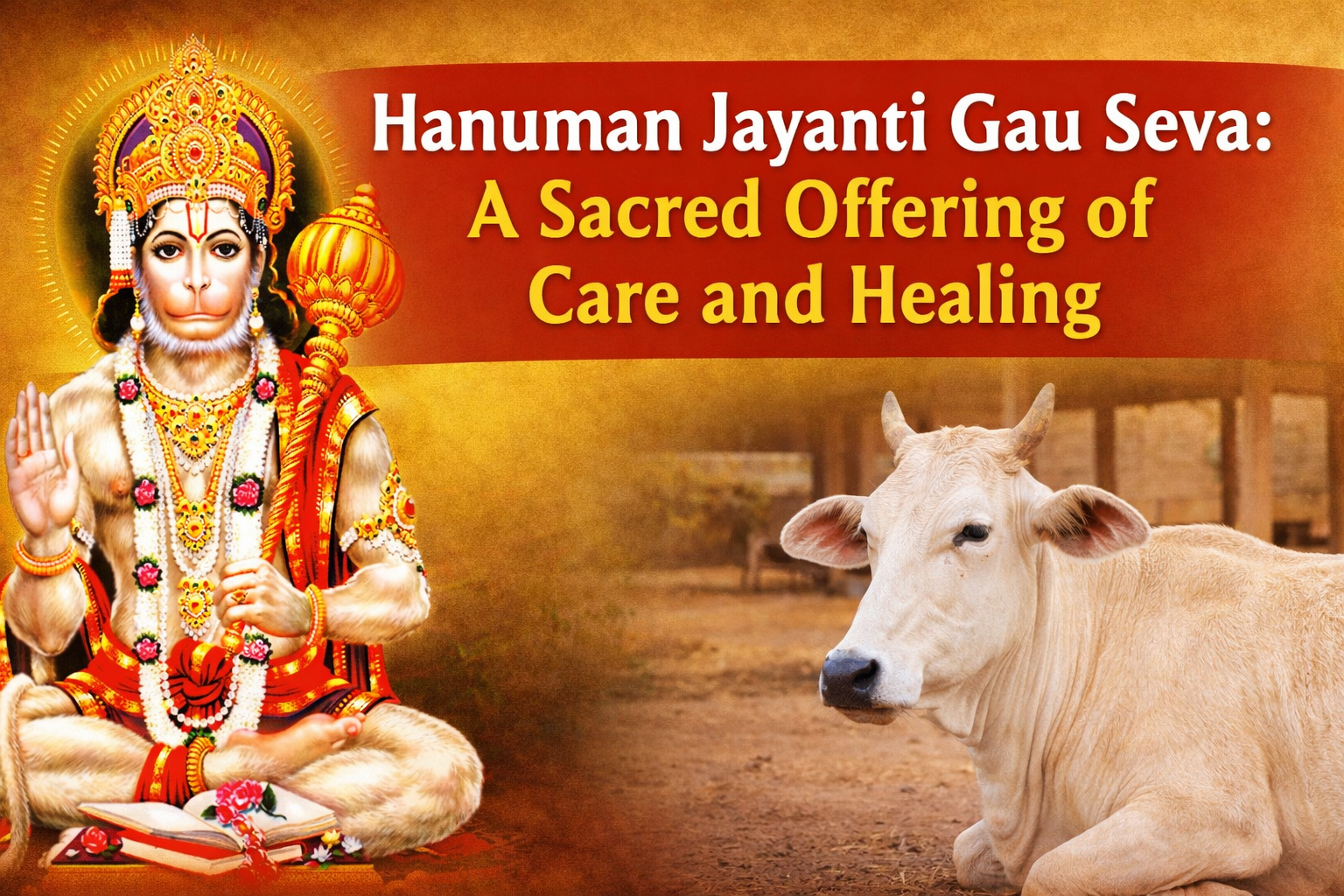 Hanuman Jayanti Gau Seva: A Sacred Offering of Care and Healing