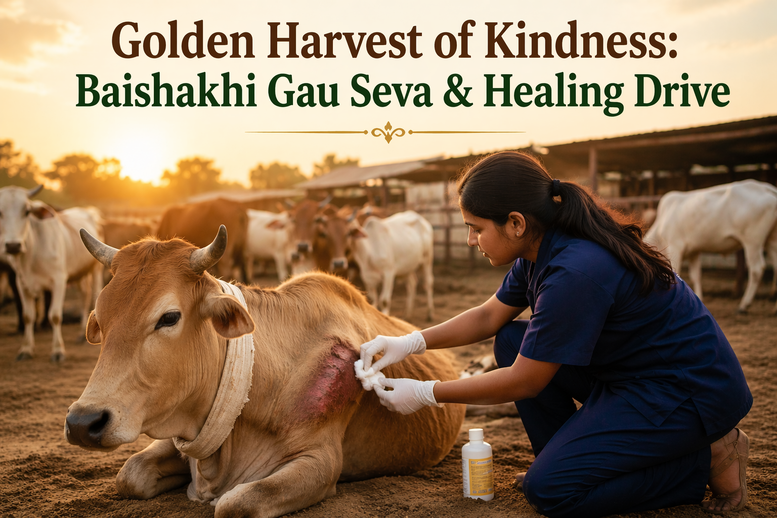 Golden Harvest of Kindness: Baishakhi Gau Seva and Healing