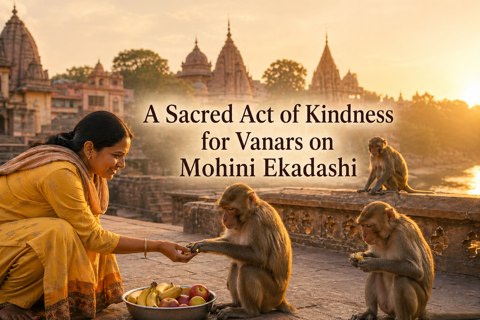 A Sacred Act of Kindness for Vanars on Mohini Ekadashi
