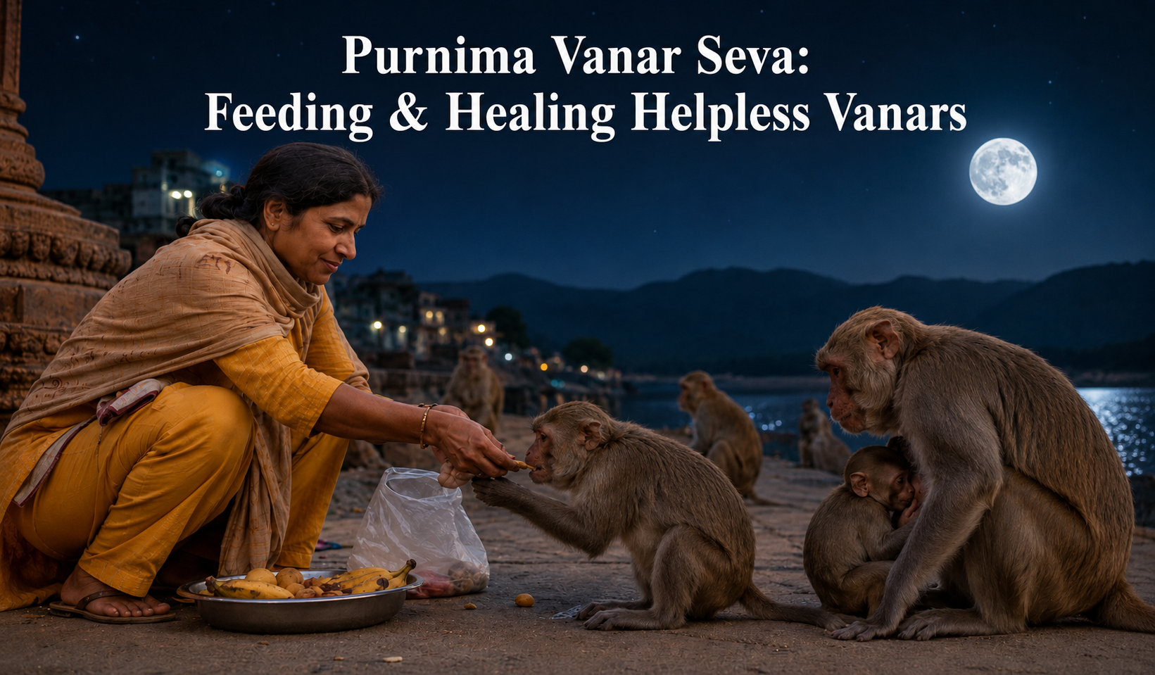 Purnima Vanar Seva: Feeding & Healing Helpless Vanars
