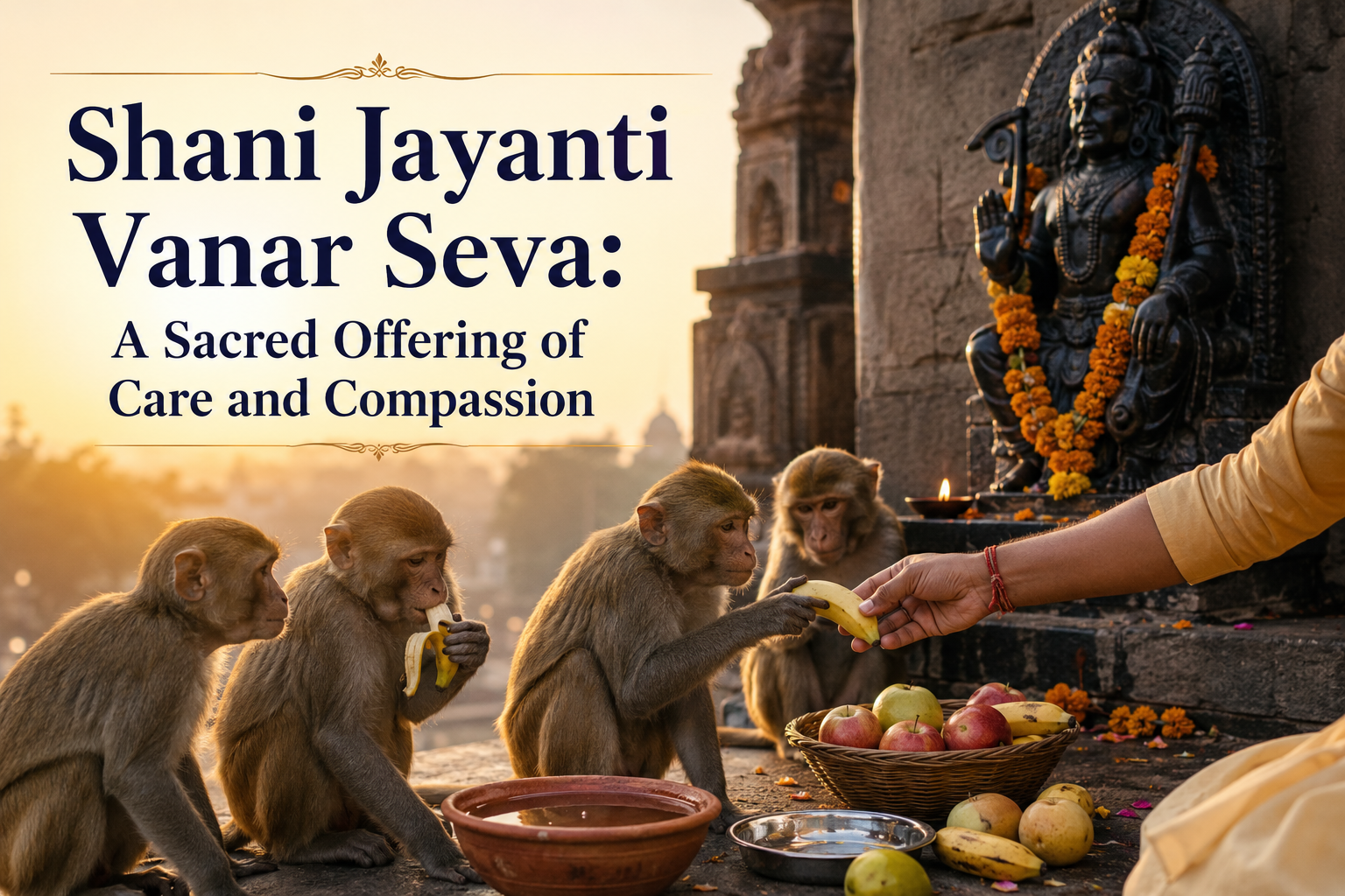 Shani Jayanti Vanar Seva: A Sacred Offering of Care and Compassion