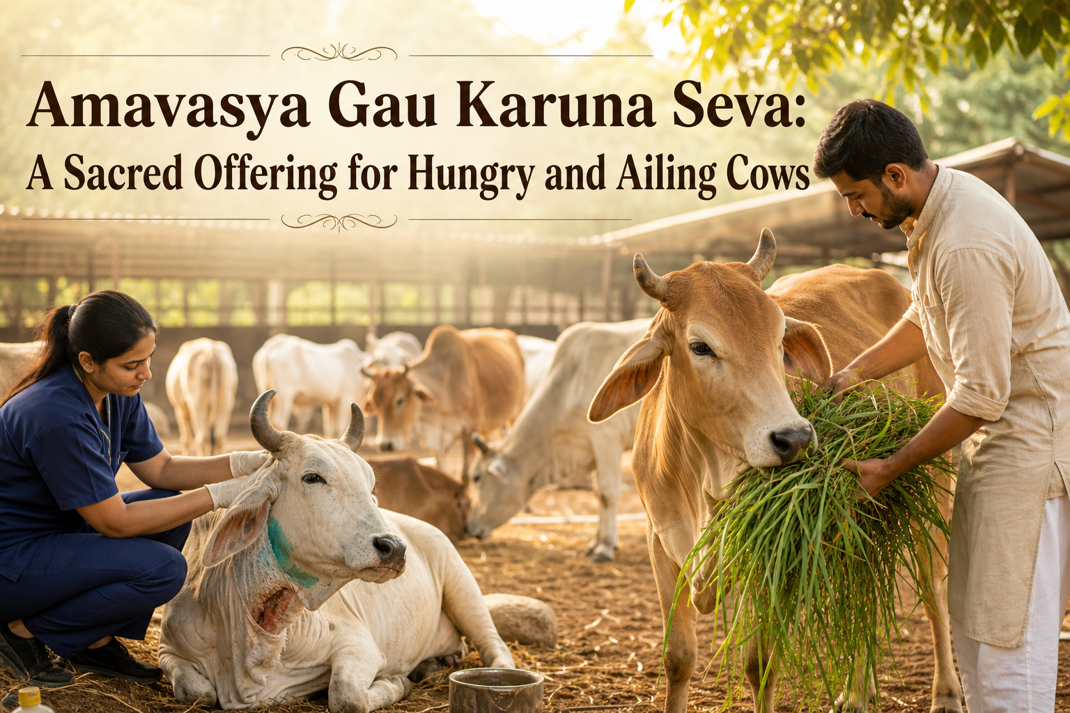 Amavasya Gau Karuna Seva: A Sacred Offering for Hungry and Ailing Cows