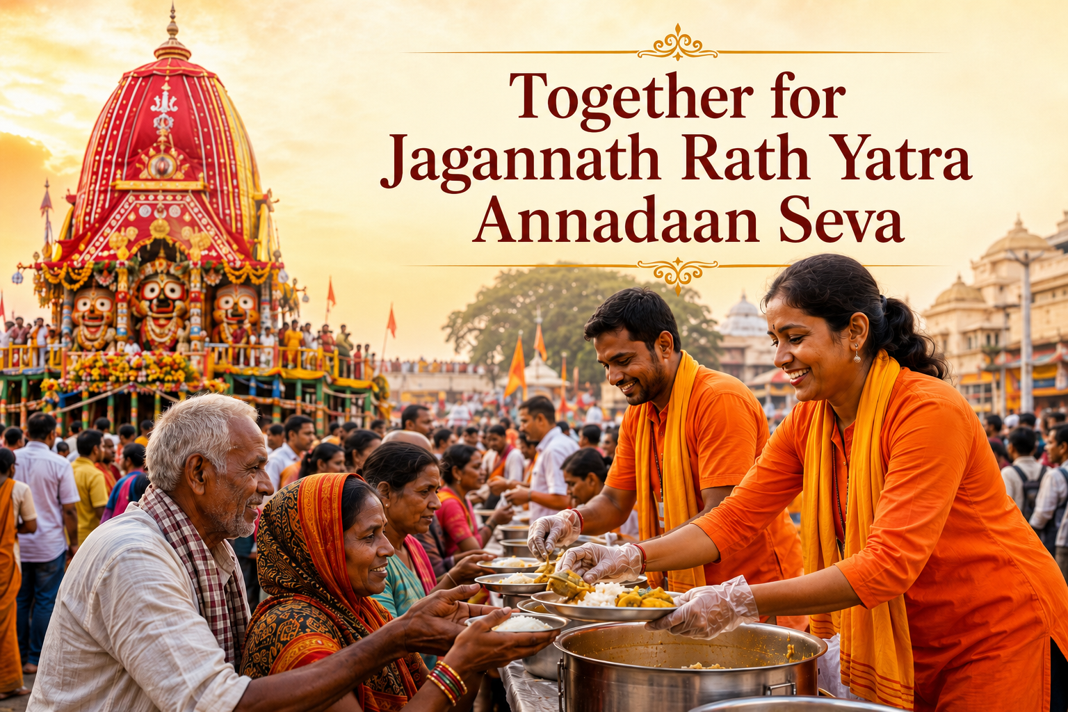 Together for Jagannath Rath Yatra Annadaan Seva