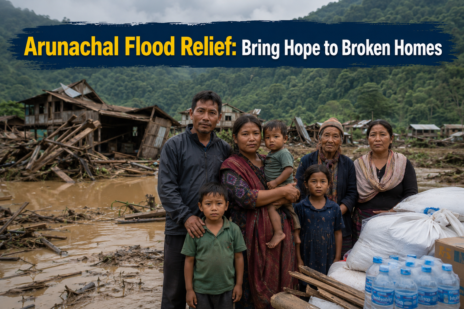 Arunachal Flood Relief: Bring Hope to Broken Homes